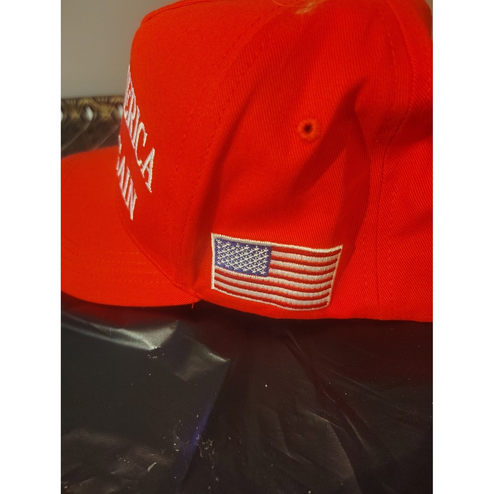 Donald Trump MAGA Hat Red Make America Great Again 45-47 Baseball Cap Adjustable - Picture 4 of 4
